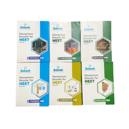 Aakash Momentum Booster for NEET Complete 6 Books Set Class 11 Class 12 Used Books in Excellent Condition